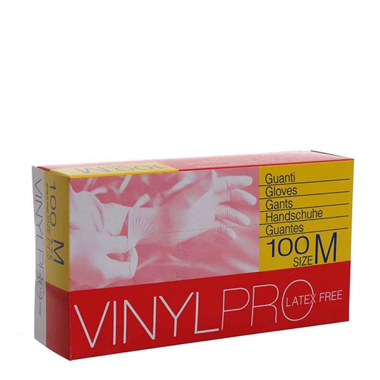 GUANTI VINYL GLOVES PF L.x100 